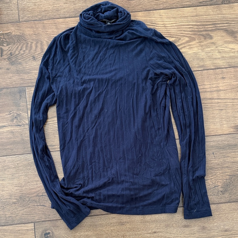 Navy Blue Turtleneck Sweater Banana Republic